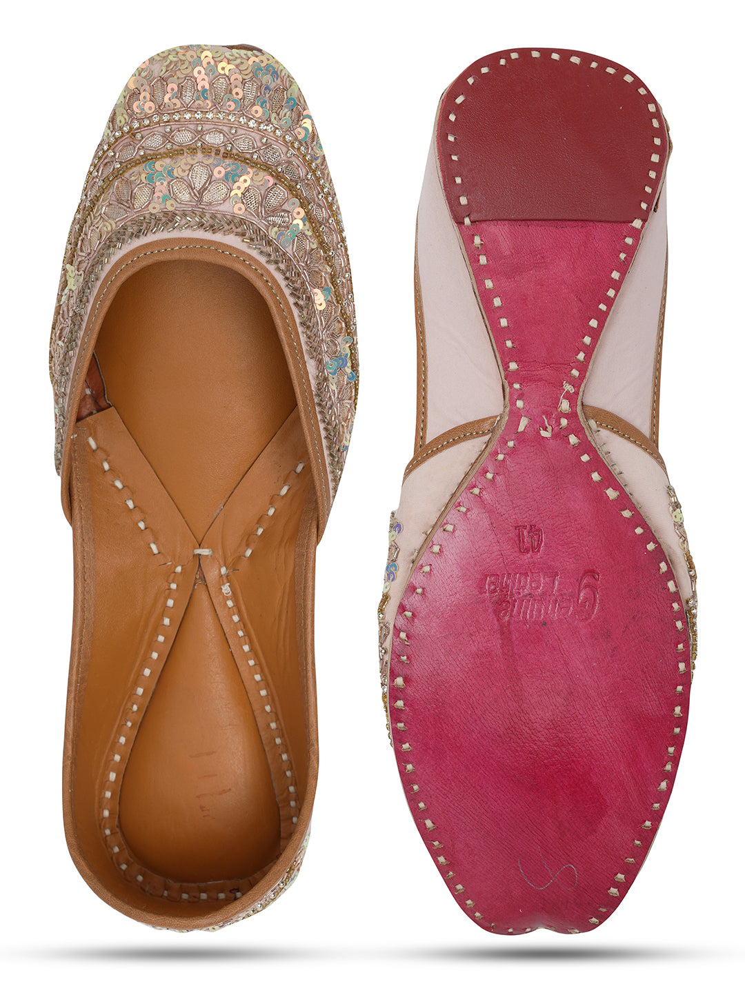 NR By Nidhi Rathi Women embroidered Mojaris Flats