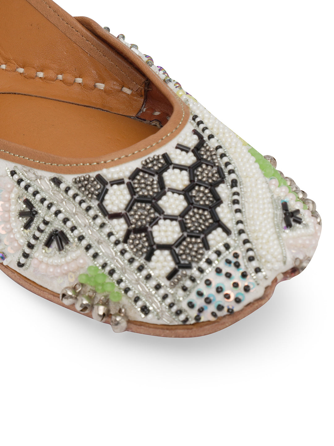 NR By Nidhi Rathi Women embroidered Mojaris Flats