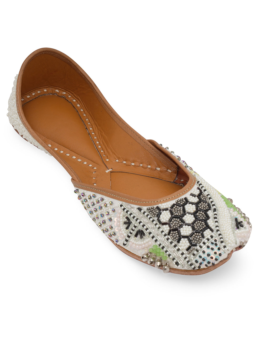 NR By Nidhi Rathi Women embroidered Mojaris Flats