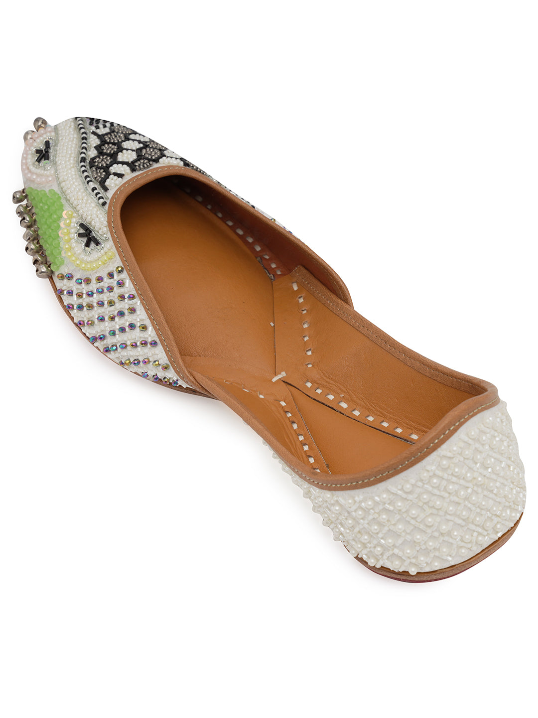 NR By Nidhi Rathi Women embroidered Mojaris Flats