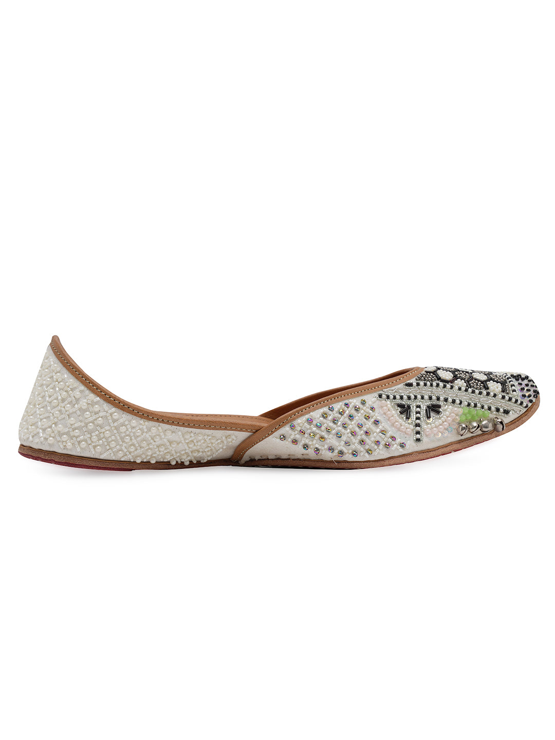 NR By Nidhi Rathi Women embroidered Mojaris Flats