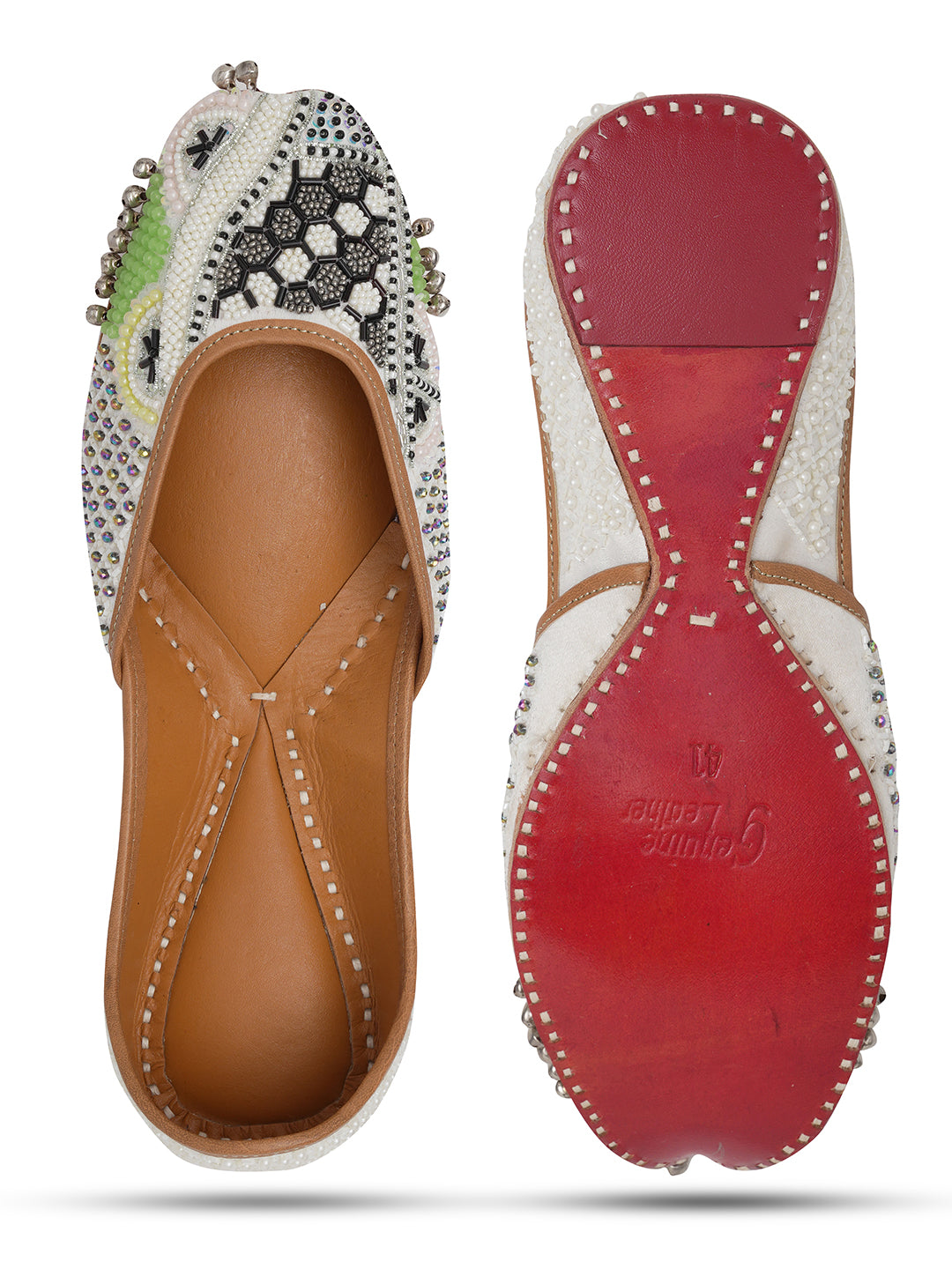 NR By Nidhi Rathi Women embroidered Mojaris Flats