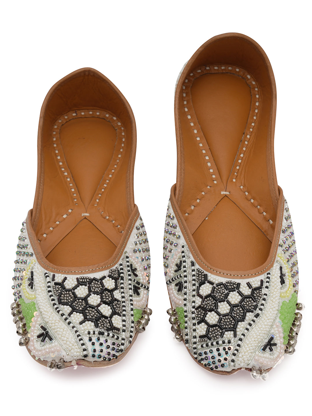 NR By Nidhi Rathi Women embroidered Mojaris Flats