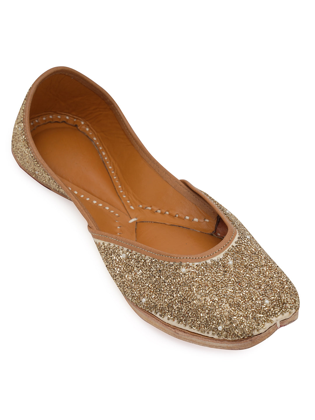 NR By Nidhi Rathi Women embroidered Mojaris Flats