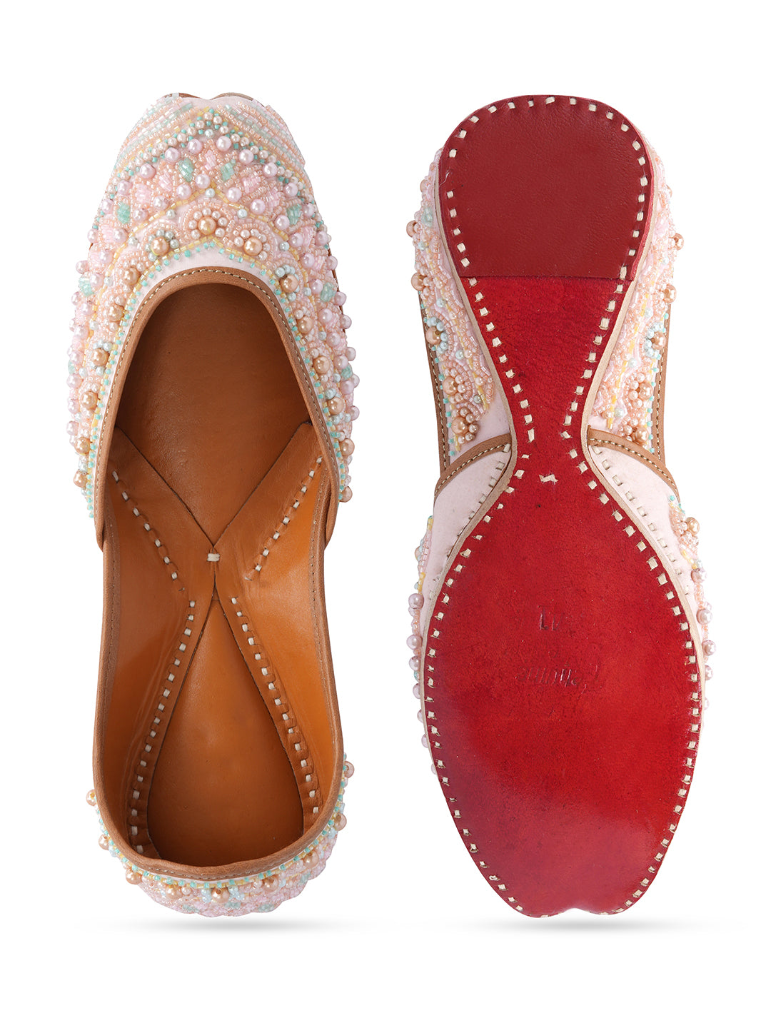 NR By Nidhi Rathi Women Embroidered Mojaris Flats