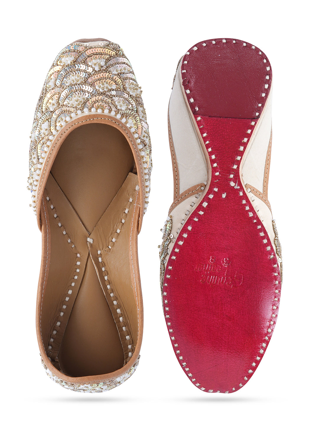 NR By Nidhi Rathi Women Embroidered Mojaris Flats