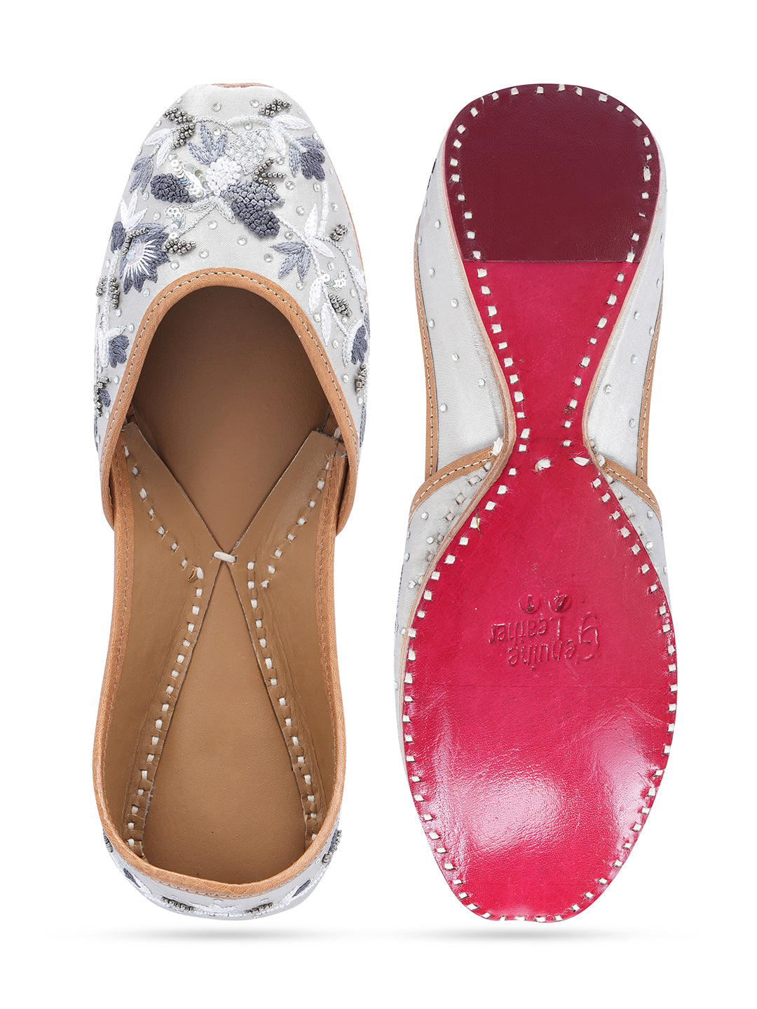 NR By Nidhi Rathi Women Embroidered Mojaris Flats