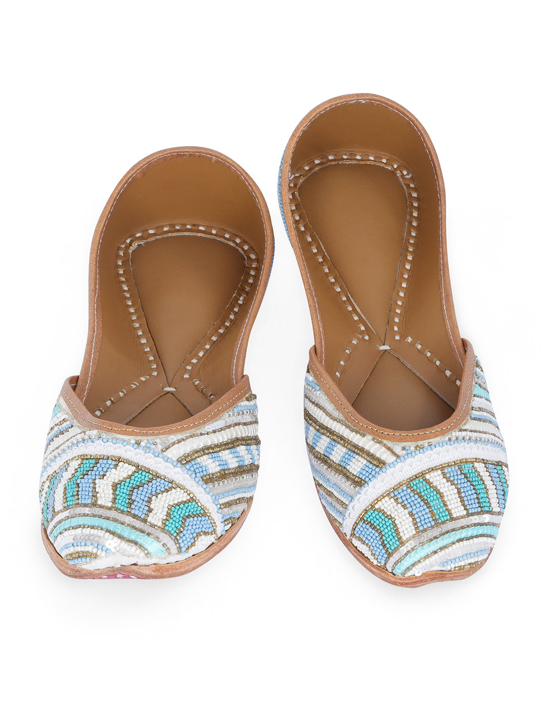 NR By Nidhi Rathi Women Embroidered Mojaris Flats