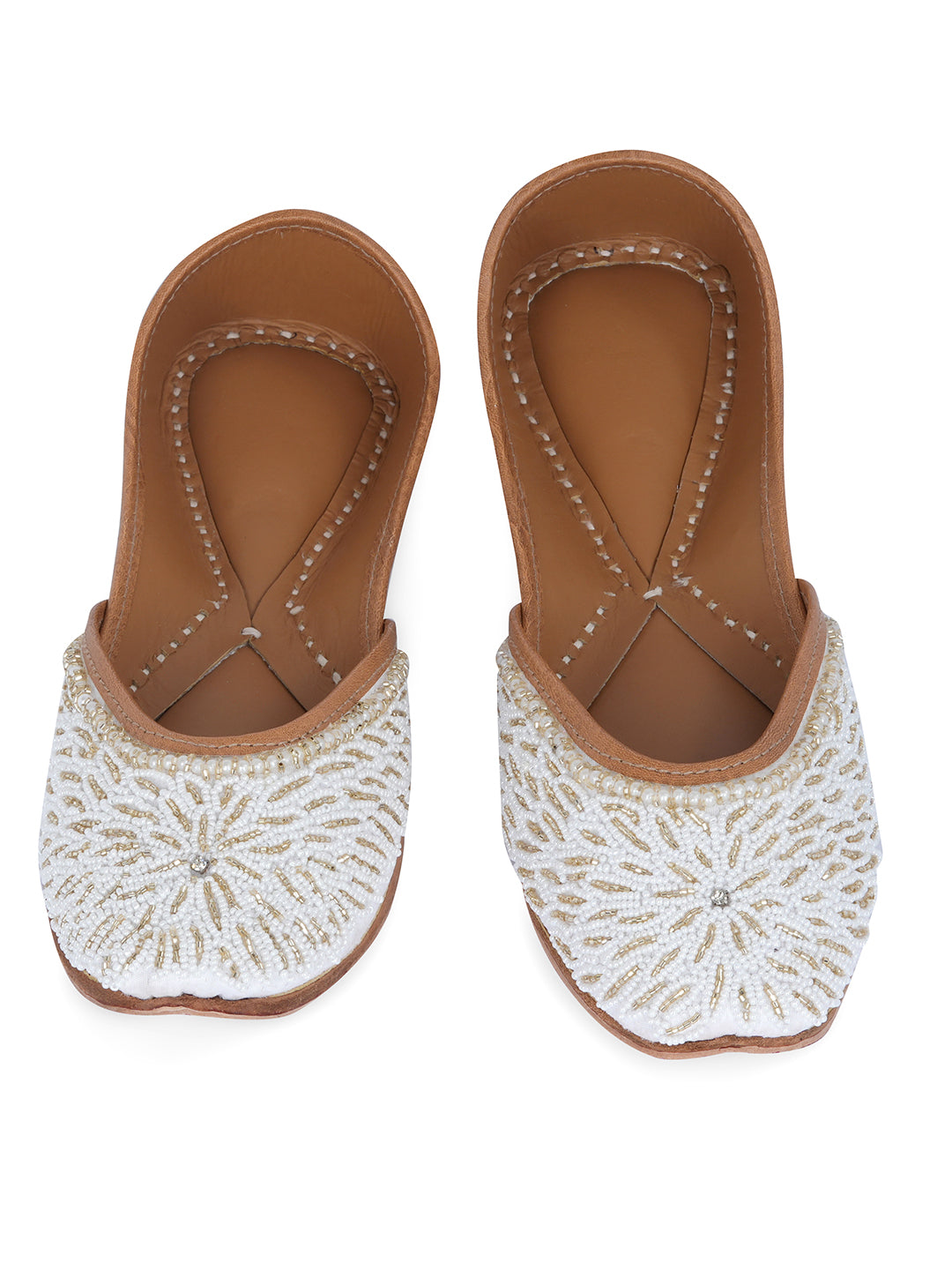 NR By Nidhi Rathi Women Embroidered Mojaris Flats