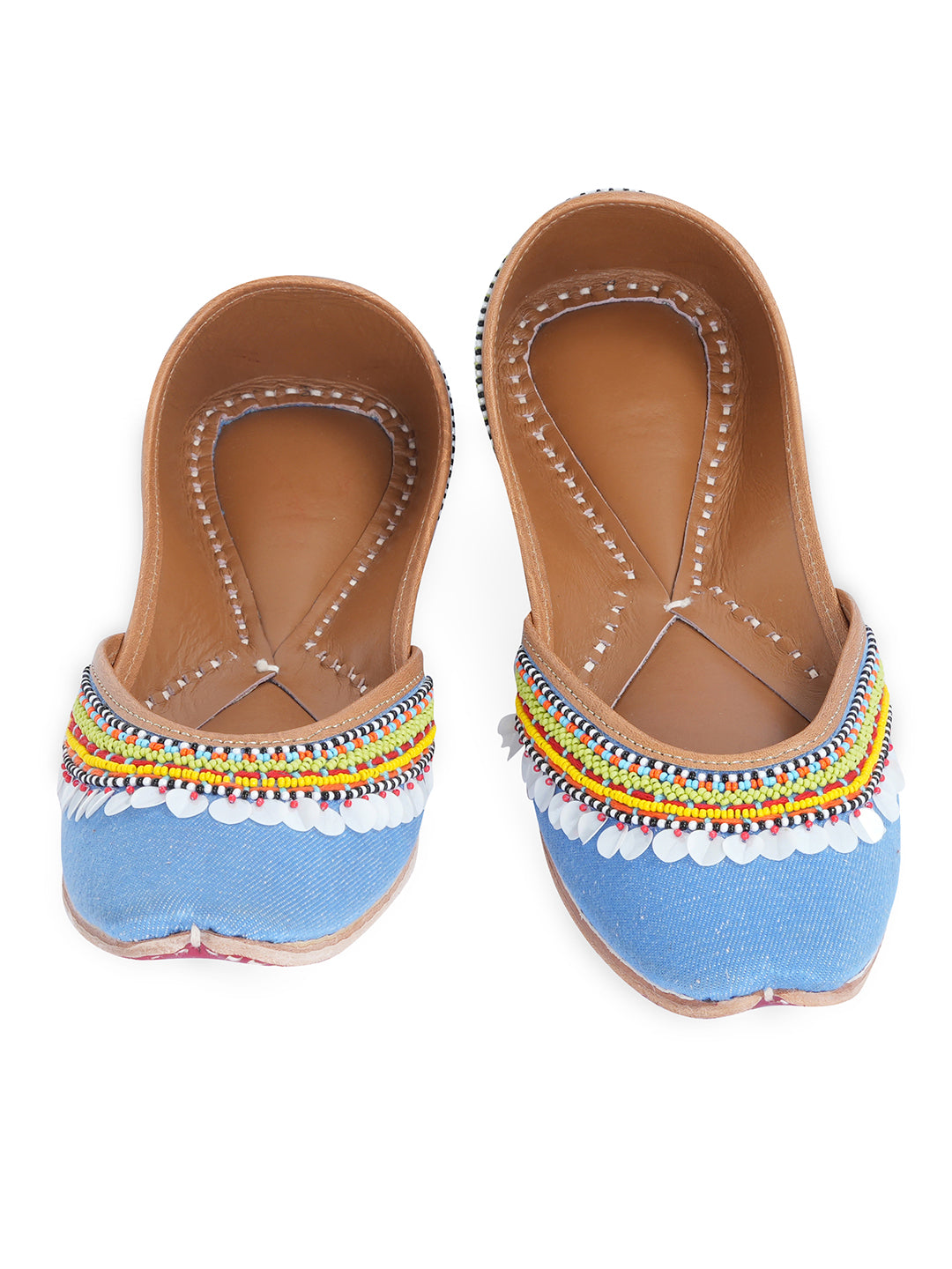 NR By Nidhi Rathi Women Embroidered Mojaris Flats