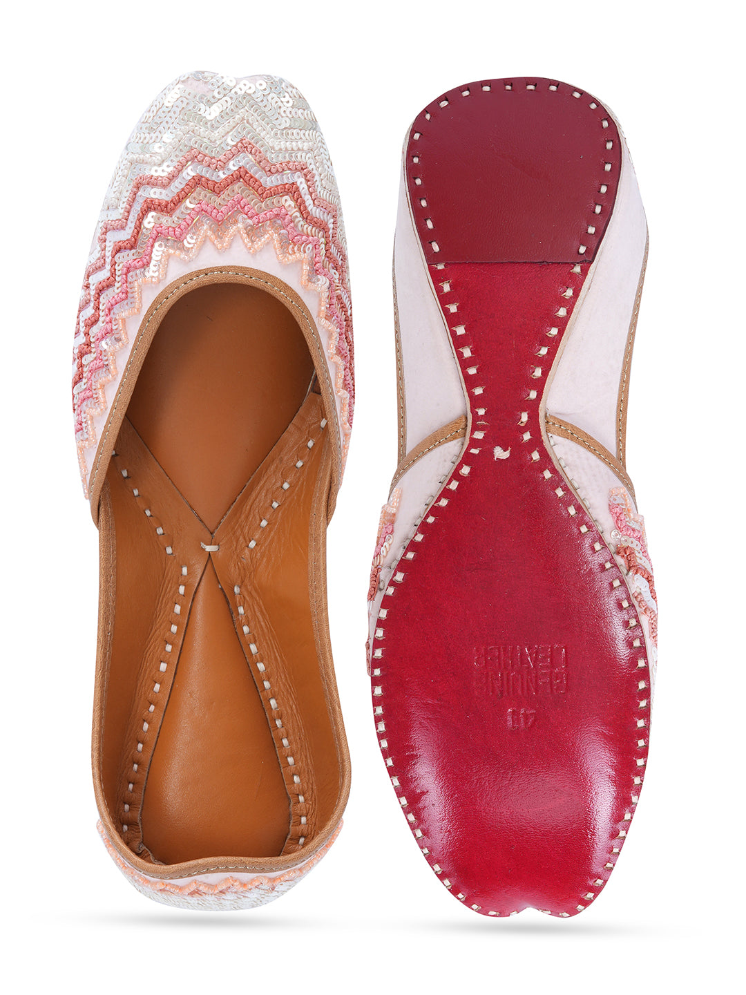 NR By Nidhi Rathi Women Embroidered Mojaris Flats