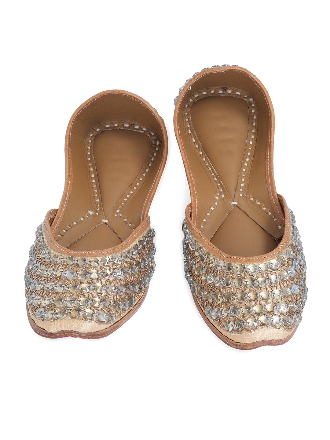 NR By Nidhi Rathi Women Embroidered Mojaris Flats