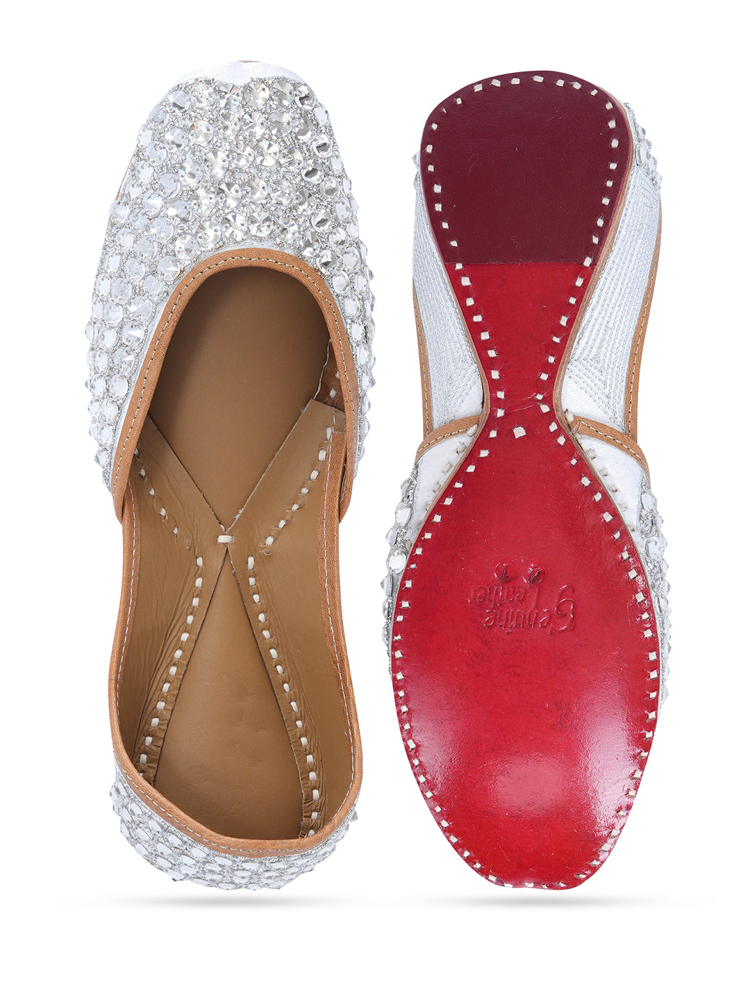 NR By Nidhi Rathi Women Embroidered Mojaris Flats