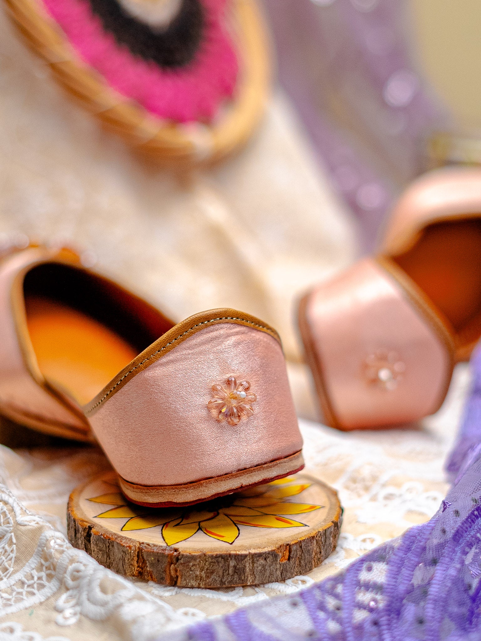 NR By Nidhi Rathi Women embroidered Mojaris Flats