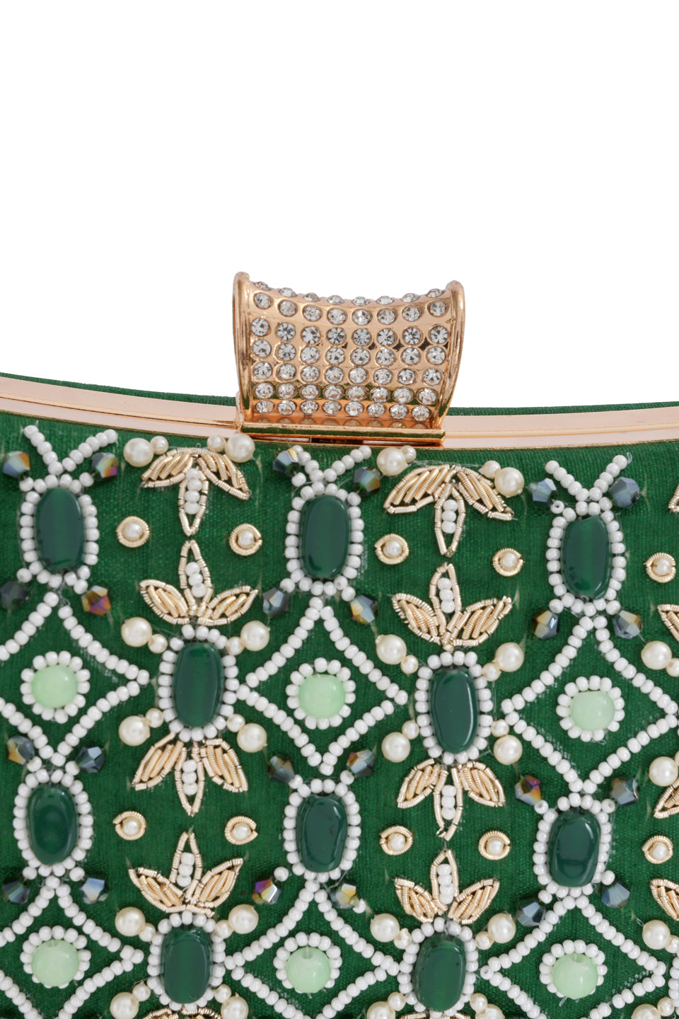 NR By Nidhi Rathi Stone Embellised Clutch Bag