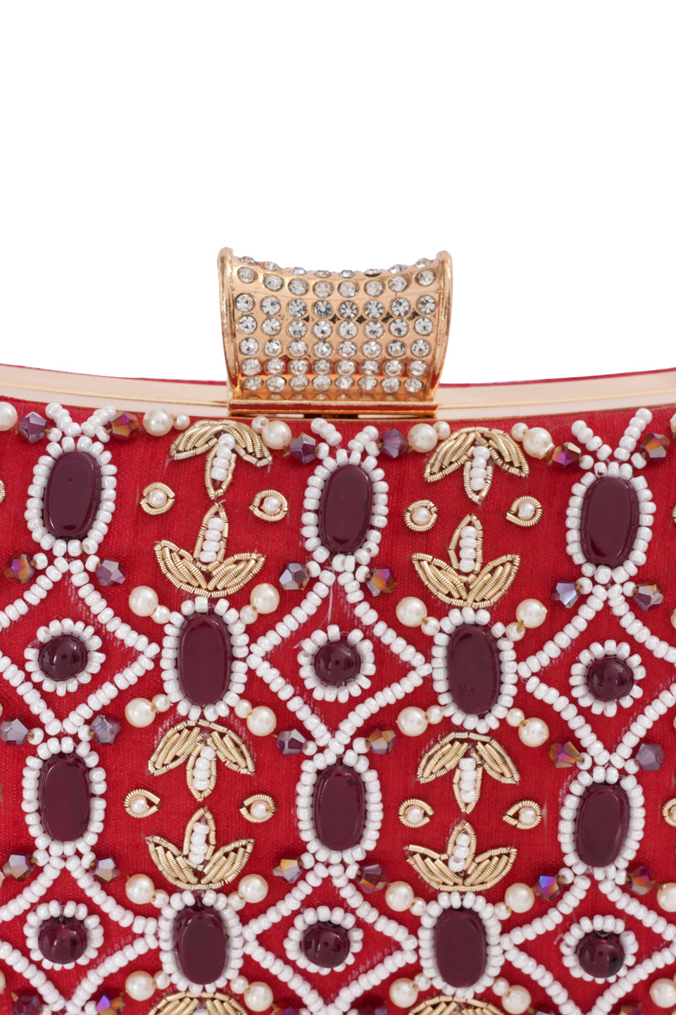 NR By Nidhi Rathi Stone Embellised Clutch Bag