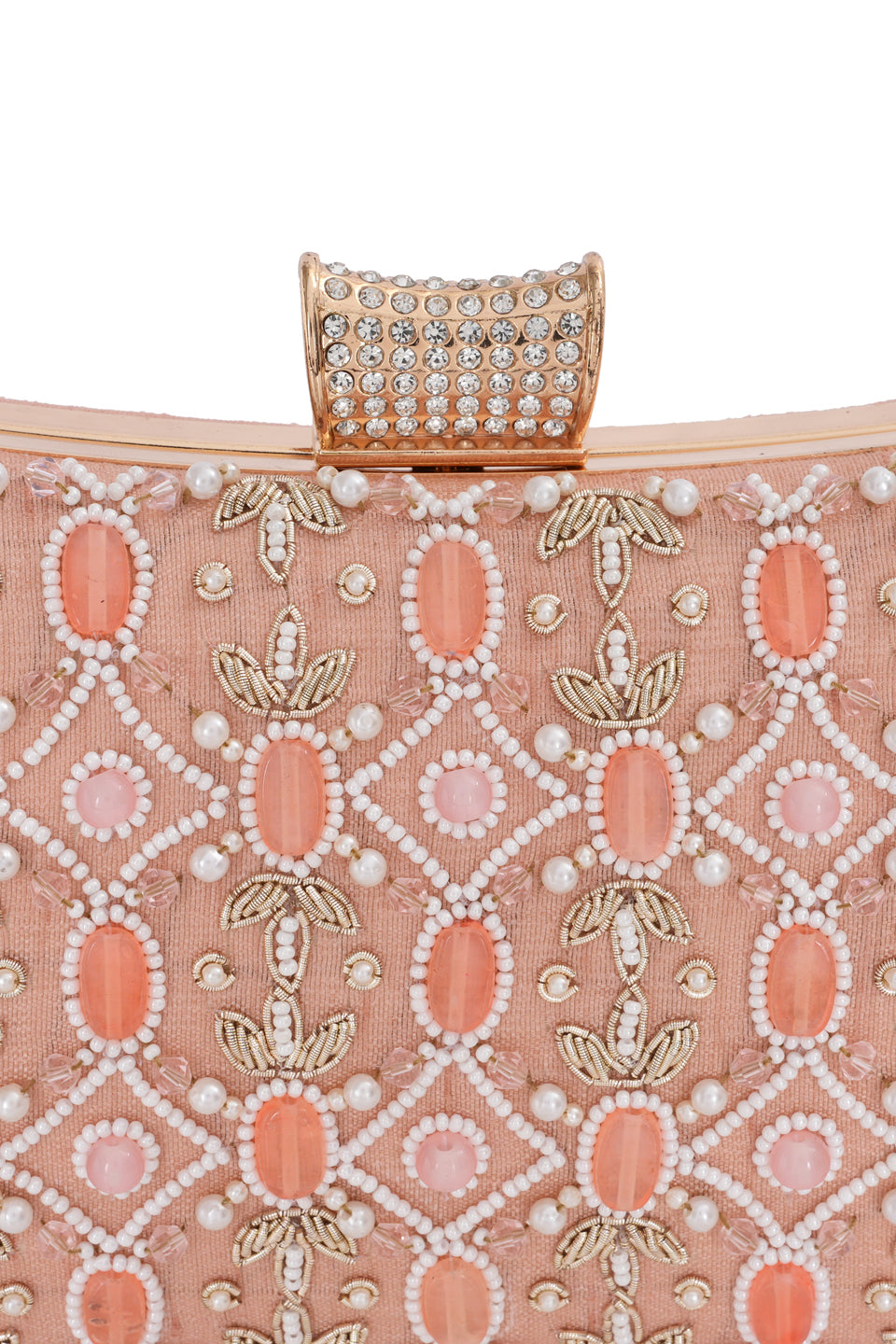 NR By Nidhi Rathi Stone Embellised Clutch Bag