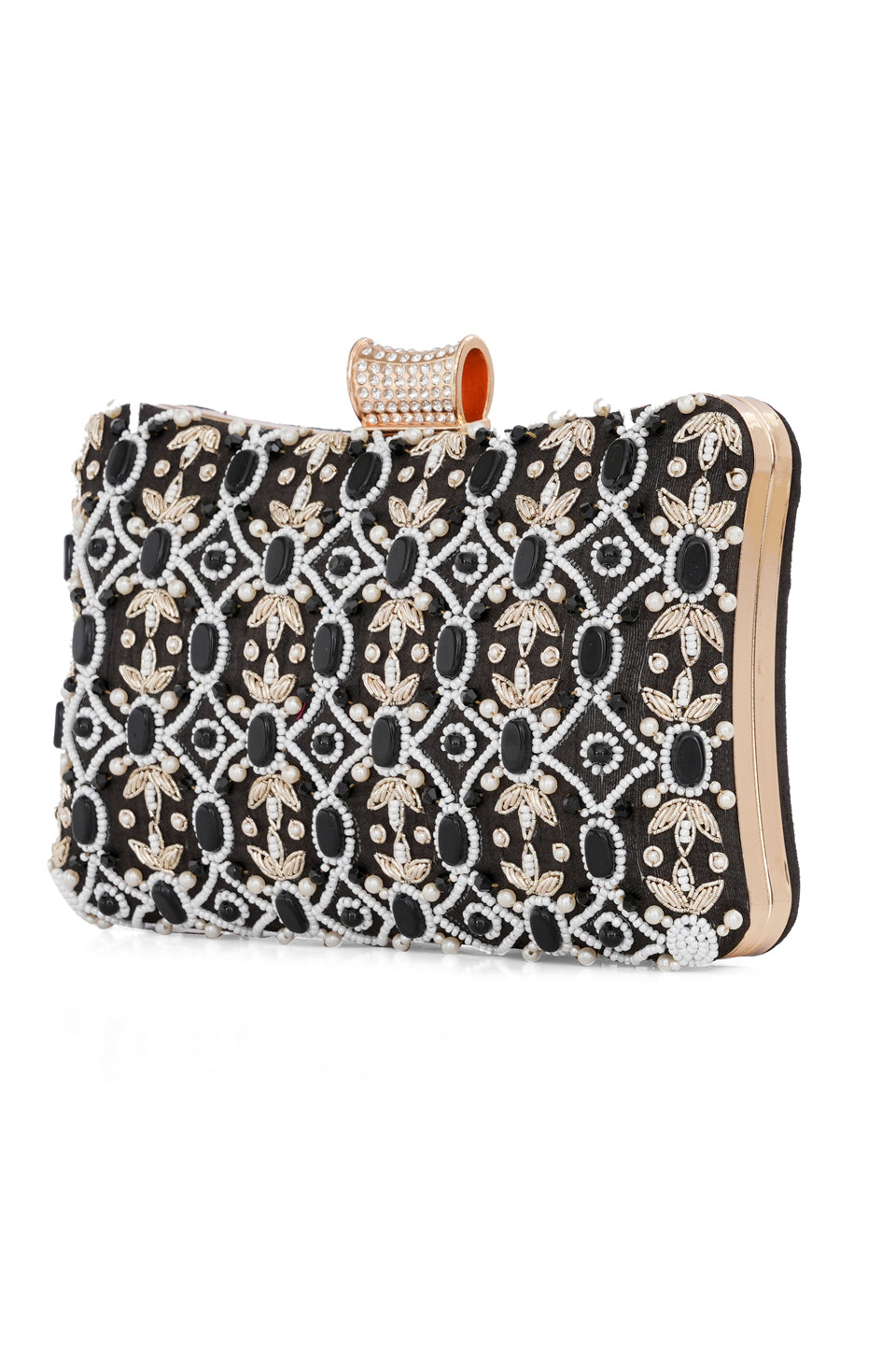 NR By Nidhi Rathi Stone Embellised Clutch Bag