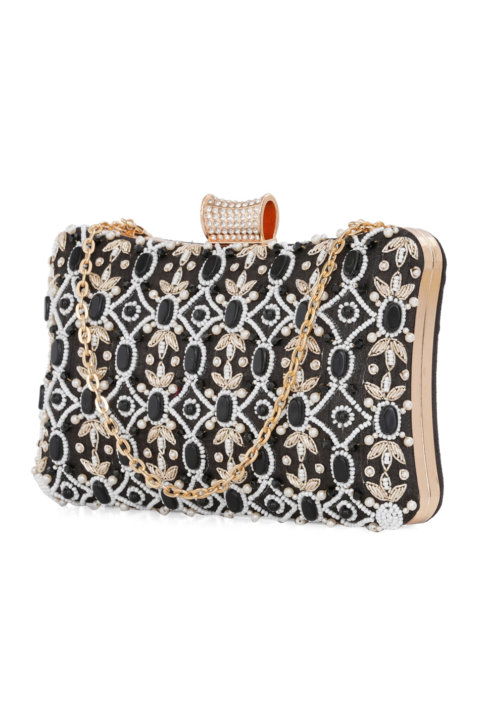 Pochette ornée de pierres NR By Nidhi Rathi