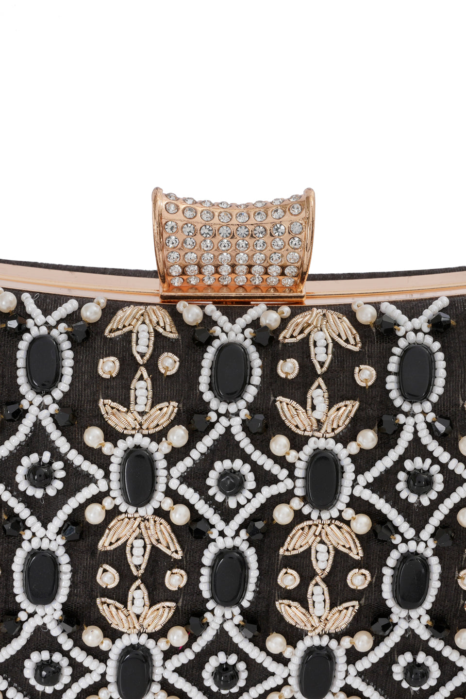 NR By Nidhi Rathi Stone Embellised Clutch Bag