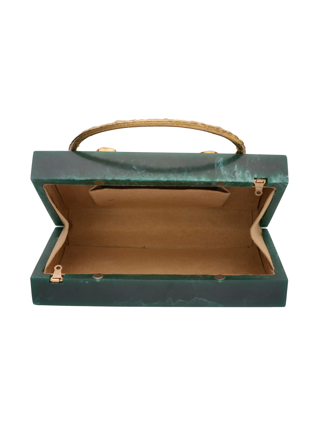 NR Green Resin Clutch Bag